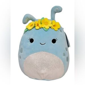 NWT-Squish-mallows 12 Inch Natnat the Blue Alien Floral Headband Plush toy